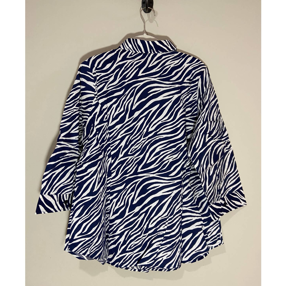 NWOT Jessica London Animal Print Button Up Shirt 16W - Picture 6 of 7